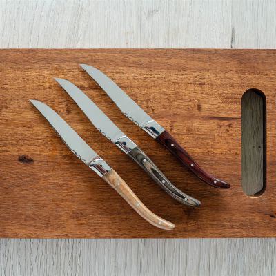 Steakmes grijs Corta - set/4