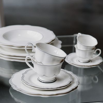 Deep plate 23,5/14xH3,5cm Odette - set/2