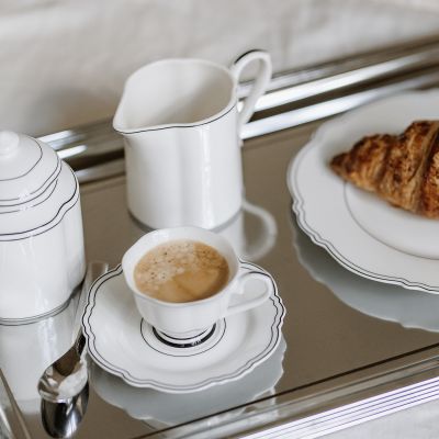 Mocha cup 8cl and saucer Odette - set/2