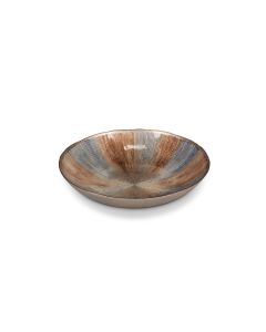 Decorative dish 33xH6cm glass autumn Cosmo