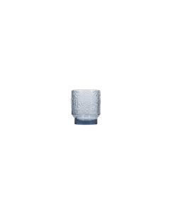 Glass 30cl blue-grey Flora - set/4