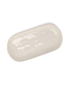 Plat à servir 36,5x18cm beige Rocca