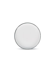 Plate 22xH2,5cm black rim Fade