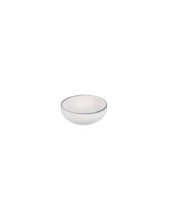 Bowl 12,5xH5cm black rim Fade
