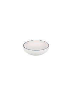 Bowl 16xH5cm black rim Fade