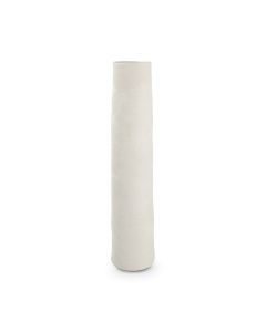 Vase 11,5xH50cm weiß Cone