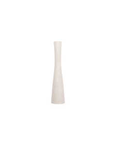 Vase 8xH29cm organic white Cone
