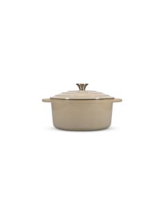 Kochtopf 26cm Güsseisen beige Ferno