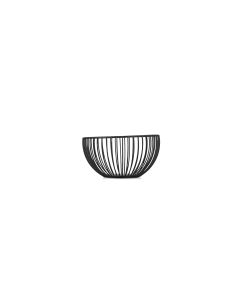 Wire basket 15xH8,5cm black Scala