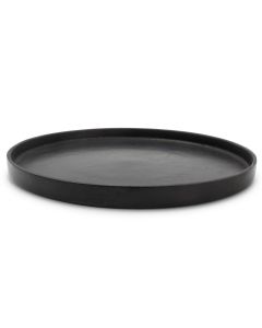 Decorative dish 37xH1,5cm black Palace