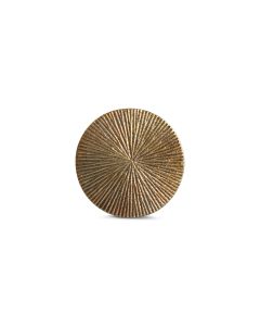 Coaster 10cm ribbed gold Charm - set/4