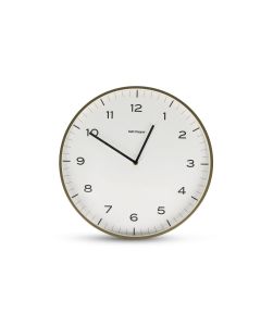 Wall clock 40,5x5cm lines green Pulse