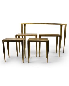 Beistelltisch 5-teilig gold Duro