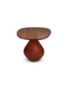 Beistelltisch 41x36xH40cm mit Holztischplatte red clay Mio