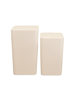 Beistelltisch 30x30xH47cm/35x35xH53cm 2-teilig ivory Mio