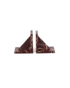 Book-end marble burgundy Opus - set/2