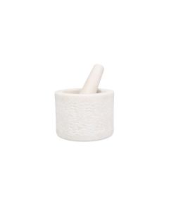 Mörser und Stössel 14xH10cm white Marbliss