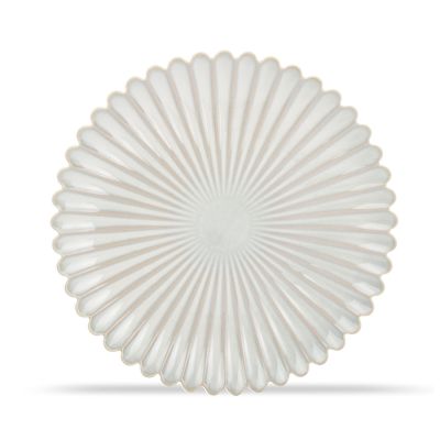 Assiette plate 25cm nuance white Lotus