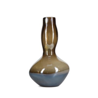 Vaas 19,5xH32,5cm organic metallic grey Vesper