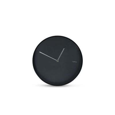 Horloge murale 30x4,5cm abstraite noir Pulse