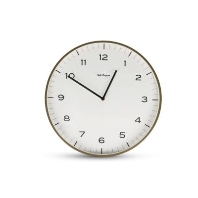 Horloge murale 40,5x5cm lignes vert Pulse